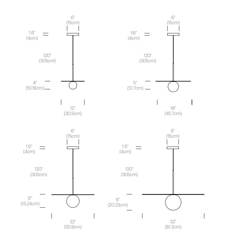 Pablo Designs Bola Disc 32" LED Pendant