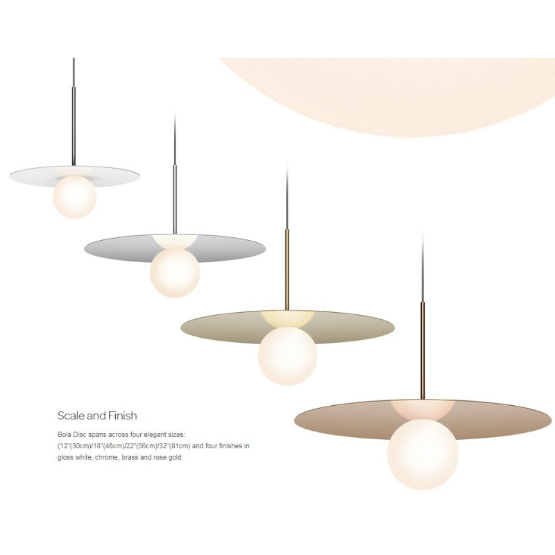 Pablo Designs Bola Disc 32" LED Pendant