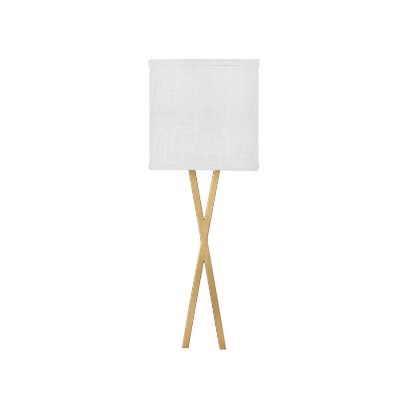Hinkley 41102 Axis Off White 1-lt 22" Tall LED Wall Sconce - Heritage Brass