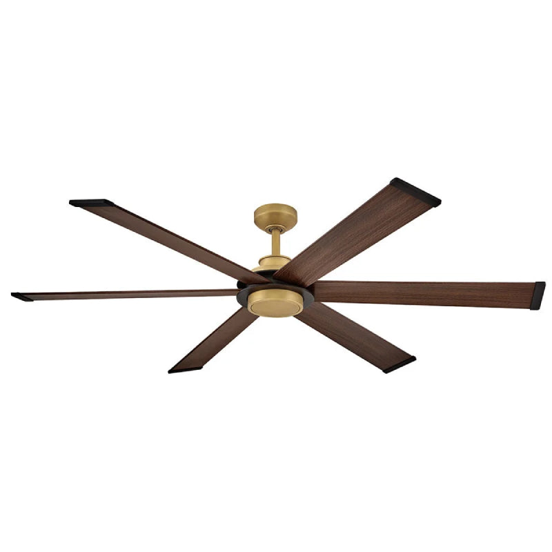 Hinkley 906964 Andros 64" Indoor/Outdoor Smart Ceiling Fan with LED Light Kit - Heritage Brass