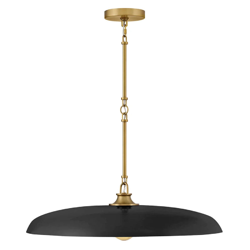 Hinkley 48165 Sadie 1-lt 24" LED Chandelier - Lacquered Brass/Black