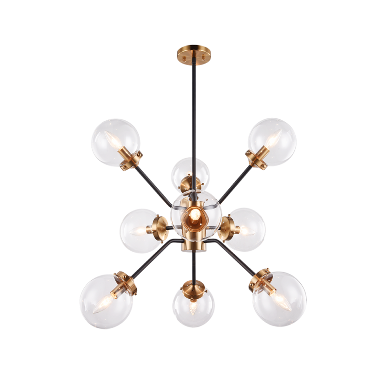 Matteo C72309 Maru 9-lt 28" Chandelier