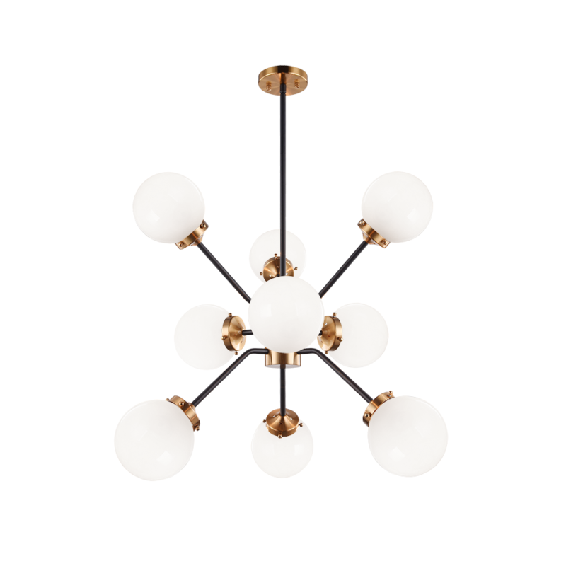 Matteo C72309 Maru 9-lt 28" Chandelier