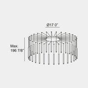 Bover Candle 30-lt 17" LED Pendant