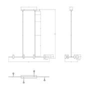 Dals CAPD72-CC Quartet 4-lt 72" LED Pendant