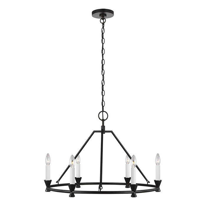 Visual Comfort CC1196 Keystone 6-lt 29" Chandelier