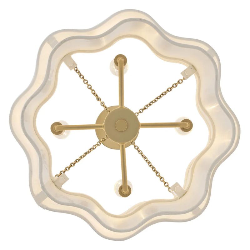 Hinkley 47737 Gwen 4-lt 16" LED Pendant - Lacquered Brass