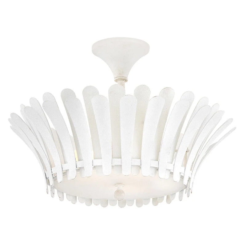 Hinkley 47693 Reina 3-lt 20" LED Semi-Flush Mount - Textured Plaster