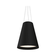 Accord 1146 Conical 3-lt 20" LED Pendant, E26 Base - Charcoal