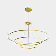 Bover Circular S/3L 3-lt 119" LED Pendant, Downward Light-Gold