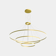 Bover Circular S/3L/200/120/60 3-lt 82" LED Pendant, Downward Light-Gold