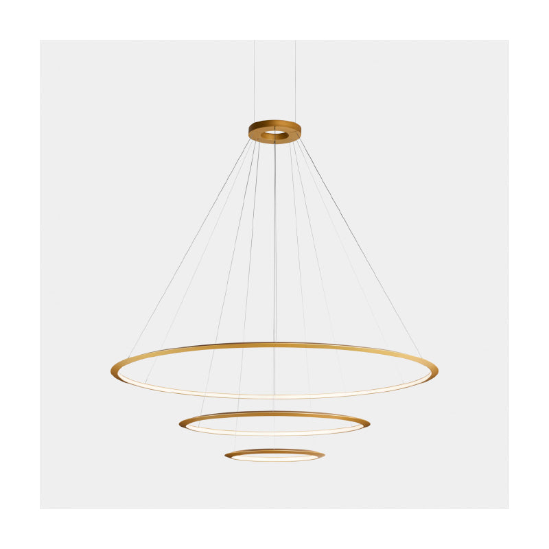 Bover Circular S/3L/200/120/60 3-lt 82" LED Pendant, Inward Light