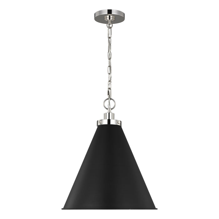 Visual Comfort CP1271 Wellfleet 1-lt 16" Cone Pendant