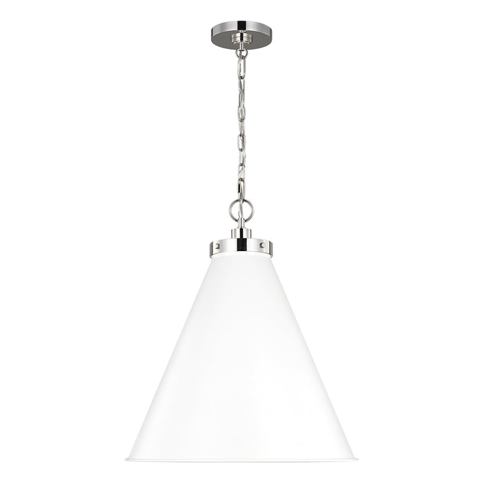 Generation CP1281 Wellfleet 1-lt 20" Cone Pendant