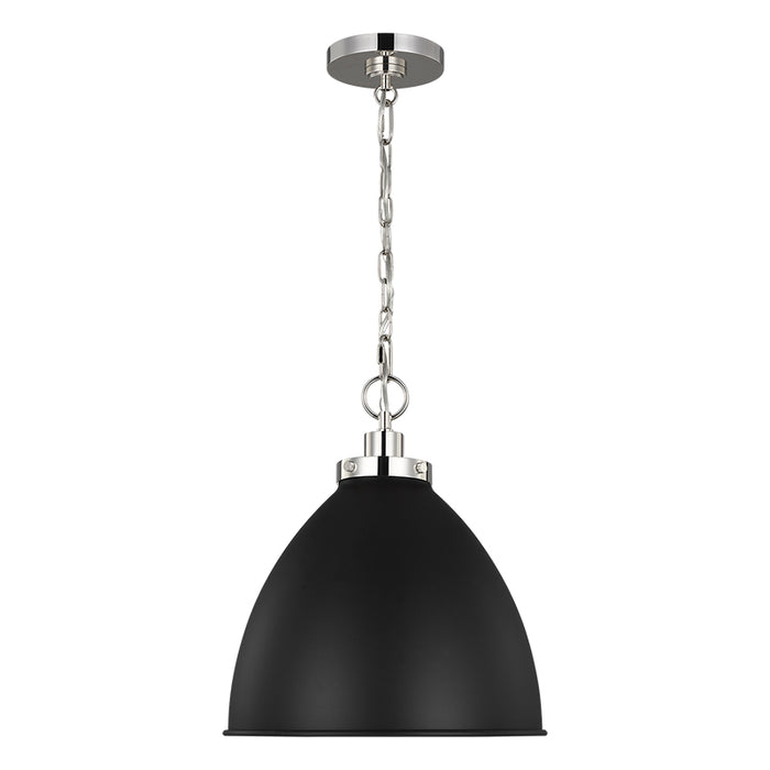 Visual Comfort CP1291 Wellfleet 1-lt 14" Dome Pendant