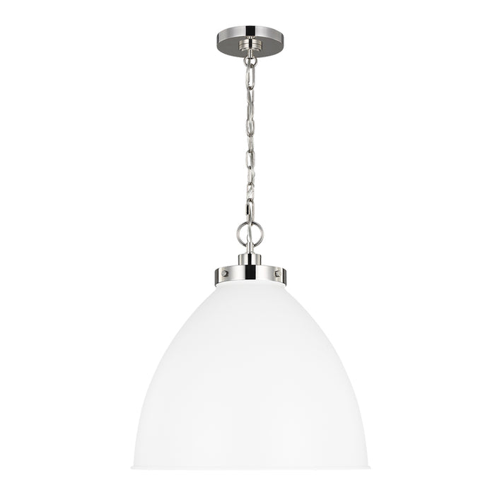 Generation CP1301 Wellfleet 1-lt 18" Dome Pendant