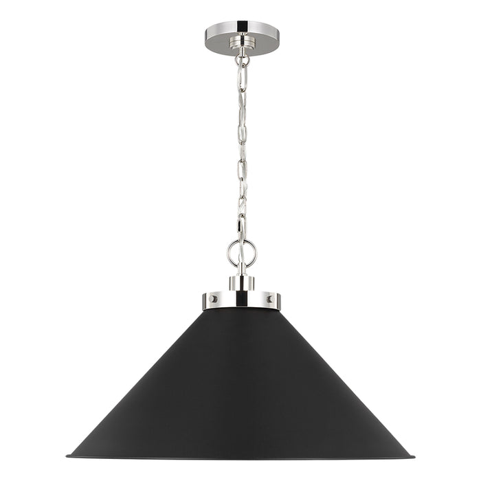 Generation CP1311 Wellfleet 1-lt 24" Cone Pendant