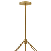 Hinkley 47737 Gwen 4-lt 16" LED Pendant - Lacquered Brass