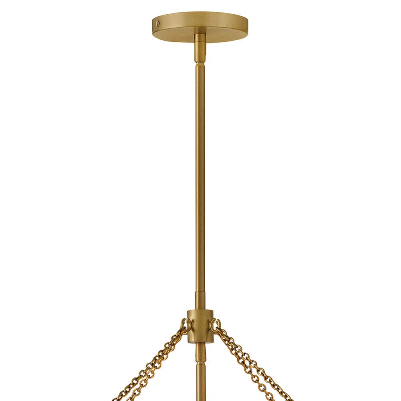 Hinkley 47737 Gwen 4-lt 16" LED Pendant - Lacquered Brass