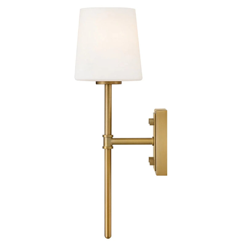 Hinkley 46950 Saunders 1-lt 16" Tall LED Wall Sconce - Lacquered Brass
