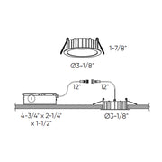 Dals DRR2-CC Notch 2" Regressed Panel, 5CCT Selectable