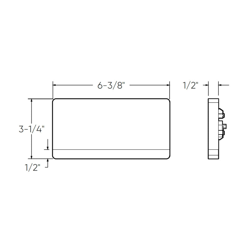 Dals SQSTP-CC Alto 6" LED Horizontal Step Light