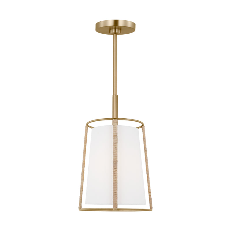 Visual Comfort DJP1011 Cortes 1-lt 10" Medium Hanging Pendant - Satin Brass