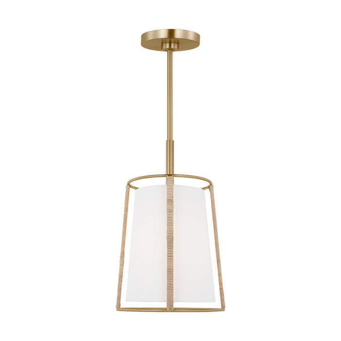 Visual Comfort DJP1011 Cortes 1-lt 10" Medium Hanging Pendant - Satin Brass