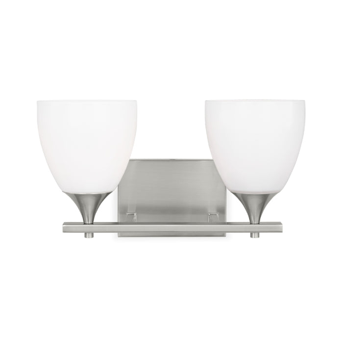 Visual Comfort DJV1022 Toffino 2-lt 16" Vanity Light - Brushed Steel