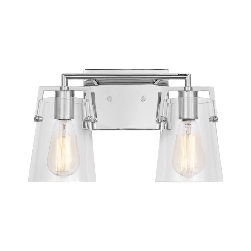 Visual Comfort DJV1032 Crofton 2-lt 15" Vanity Light - Chrome