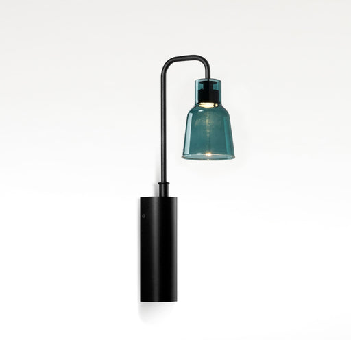 Bover Drip A/02 1-lt 14" Tall LED Wall lamp-Green Glass