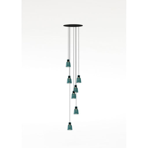 Bover Drip S/07L 7-lt 13" LED Pendant-Green