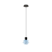 Bover Drop S/01L 1-lt 4" LED Pendant-Blue Glass