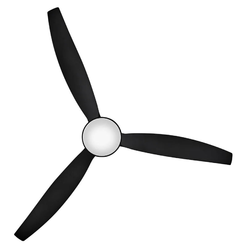 Hinkley 900160F Artiste 60" Outdoor Ceiling Fan with LED Light Kit - Matte Black