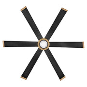 Hinkley 906964 Andros 64" Indoor/Outdoor Smart Ceiling Fan with LED Light Kit - Matte Black