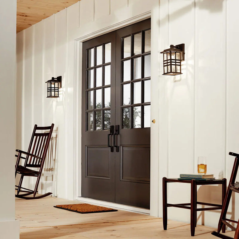 Kichler 49830 Beacon Square 1-lt 14" Tall Outdoor Wall Light