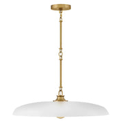 Hinkley 48165 Sadie 1-lt 24" LED Chandelier - Lacquered Brass/Chalk White