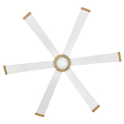 Hinkley 906964 Andros 64" Indoor/Outdoor Smart Ceiling Fan with LED Light Kit - Matte White
