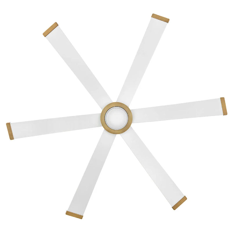 Hinkley 906964 Andros 64" Indoor/Outdoor Smart Ceiling Fan with LED Light Kit - Matte White