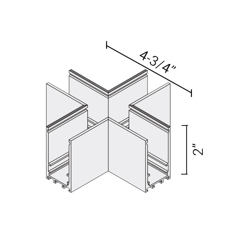Elite FG-CM-SM-ACC-6 "X" Form Track Connector, Flat Plane