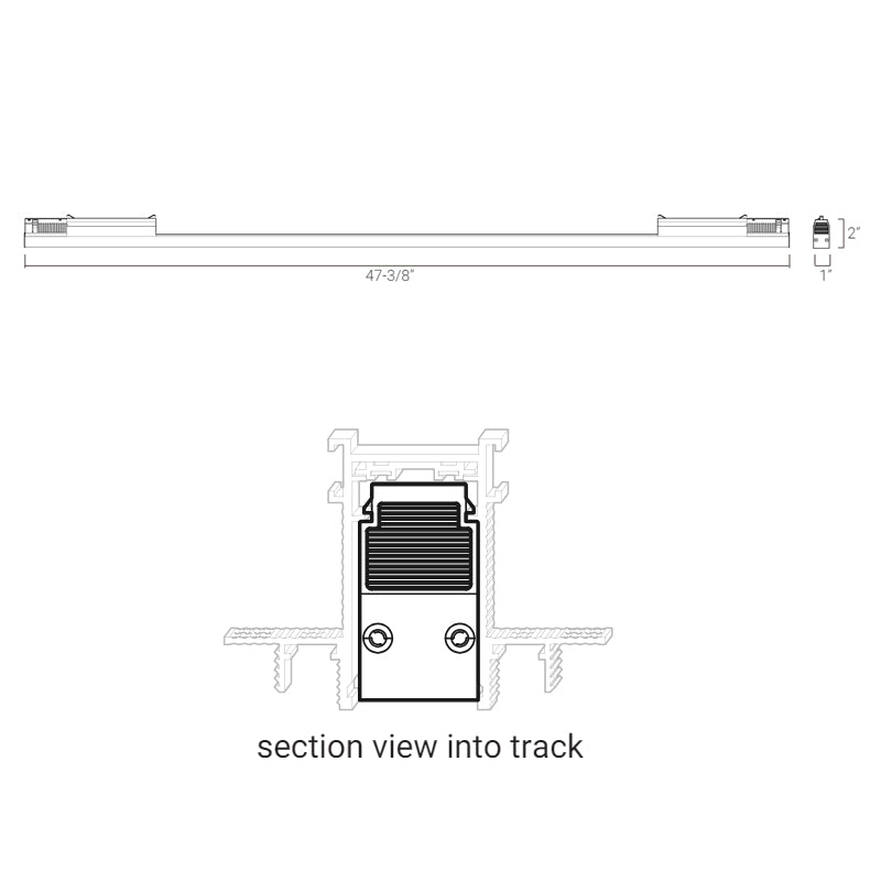 Elite FG-L1R-48 Groove 48V 48" Seamless Linear Diffused