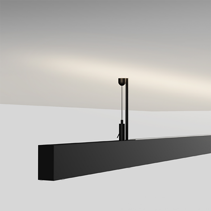 Elite FG-SM-UP-4 Suspended Mount with Uplight 4-ft Track