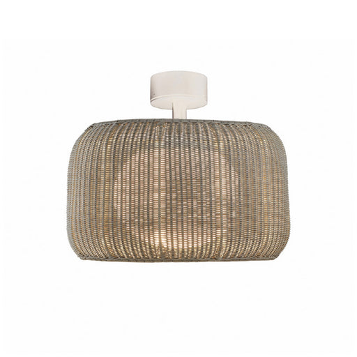 Bover Fora PF 1-lt 20" LED Outdoor Semi-Flushmount, TRIAC-Natural White/Light Beige
