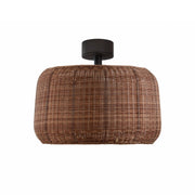 Bover Fora PF 2-lt 20" LED Outdoor Semi-Flushmount-Rattan Brown