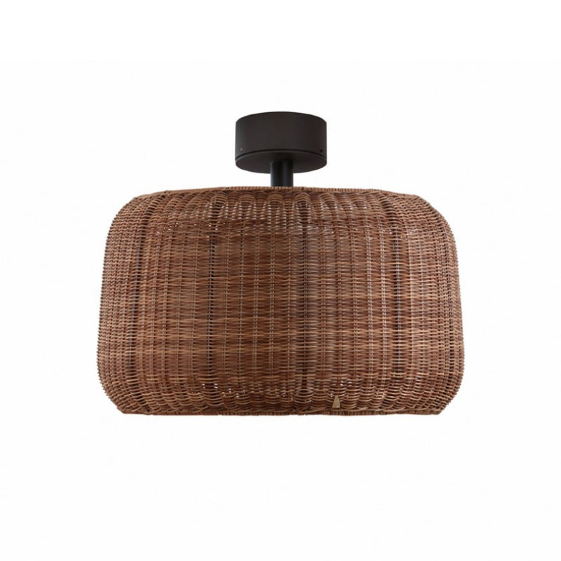 Bover Fora PF 2-lt 20" LED Outdoor Semi-Flushmount-Rattan Brown