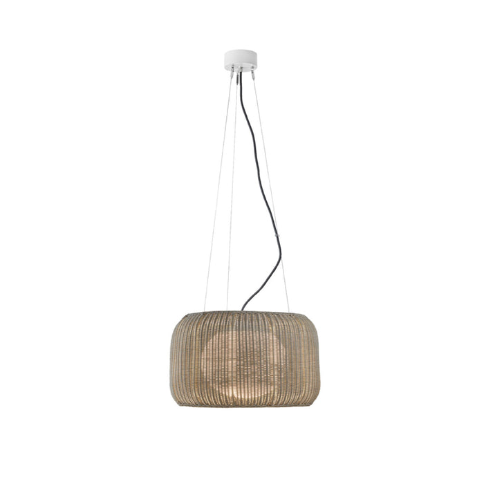 Bover Fora S 1-lt 20" LED Outdoor Pendant, TRIAC Dimming-Natural White/Light Beige