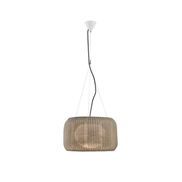 Bover Fora S 2-lt 20" LED Outdoor Pendant-Natural White/Light Beige