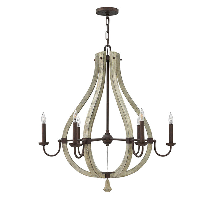 Fredrick Ramond FR40576 Middlefield 6-lt 30" LED Chandelier