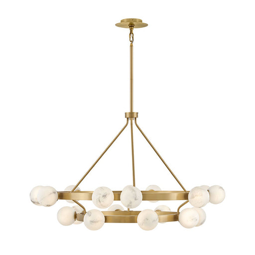 Fredrick Ramond FR41905 Selene 18-lt 48" LED Multi Tier Chandelier - Lacquered Brass