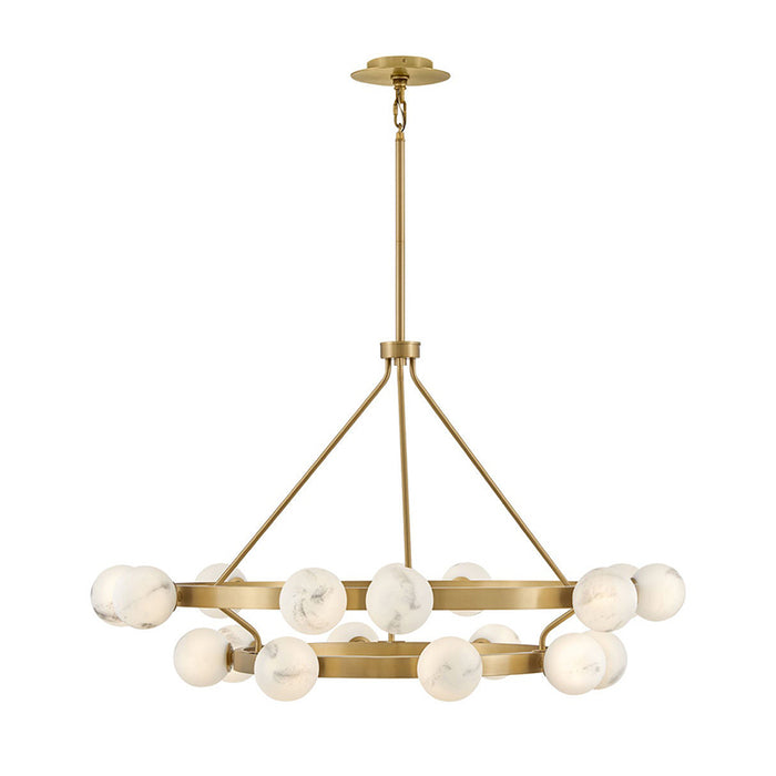 Fredrick Ramond FR41905 Selene 18-lt 48" LED Multi Tier Chandelier - Lacquered Brass